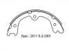 Kit mâchoire de frein Brake Shoe Set:NN2078